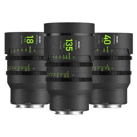 NiSi ATHENA PRIME Cine Add-On 3-Lens Kit without Filter Holder, Sony E
