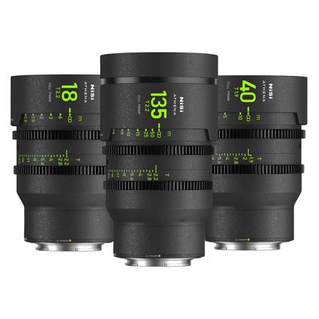 NiSi ATHENA PRIME Cine Add-On 3-Lens Kit without Filter Holder, Fujifilm G