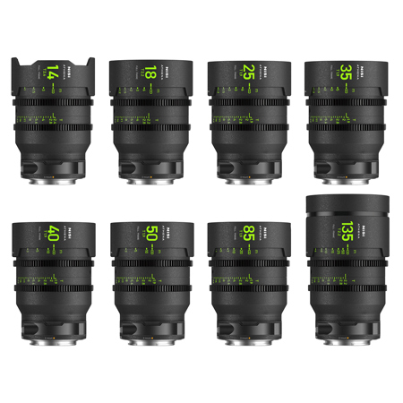 NiSi ATHENA PRIME Cine Master 8-Lens Kit with Filter Holder, Sony E