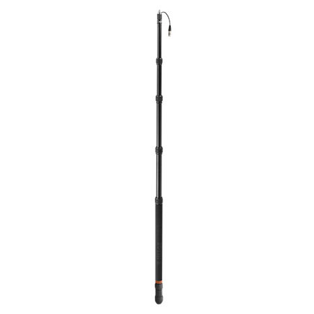 Ikan E-Image BA12P 12' Aluminum 5-Section Telescoping Boom Pole with Internal Cable and XLR Base