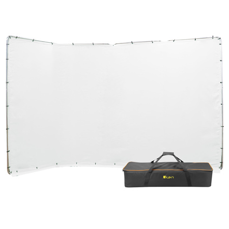 iKan 13.1x7.8' Portable Panoramic Backdrop, White
