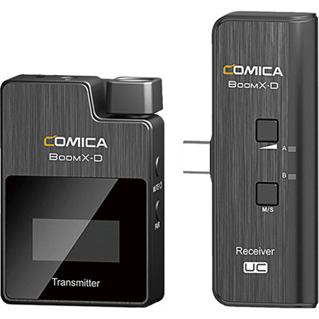 Comica Audio BoomX-D 2.4GHz Dual Wireless Mic System w/Tx & UC Rx for Smartphone