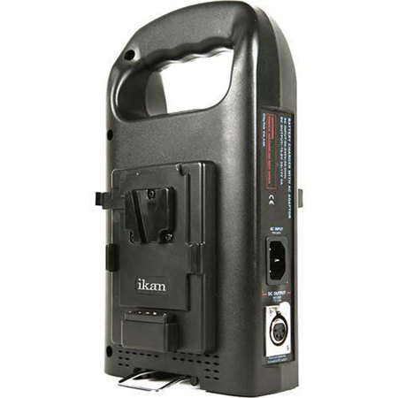 Ikan C-2KS Portable Professional Power Charger with 2 V Mount Batteries