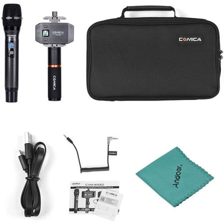 Comica CVM-WS50H Wireless Handheld Microphone for Smartphones