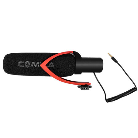 Comica CVM-V30-PRO Super-Cardioid Directional Shotgun Microphone, Red