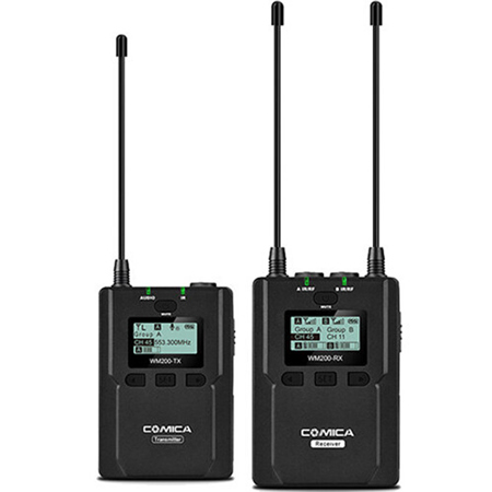 Comica CVM-WM200C UHF 96-Channel Wireless Omnidirectional Lavalier Mic System