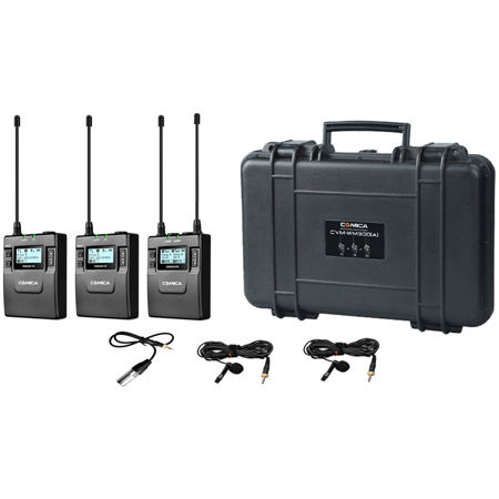 Comica 120m Dual-Transmitter Lavalier Microphone Kit