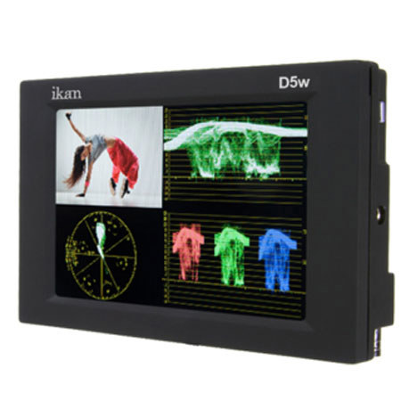 Ikan D5w 5.6" LCD Monitor with Hi-Def Panel, Canon 900 DV Battery Plate
