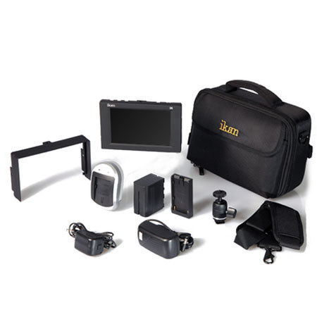 Ikan D5w 5.6" Field Monitor Deluxe Kit for Canon LP-E6 Battery
