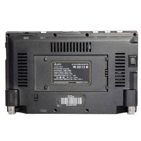 Ikan D5w 5.6" 3G-SDI LCD Waveform Monitor with Sony L Series Battery Plate