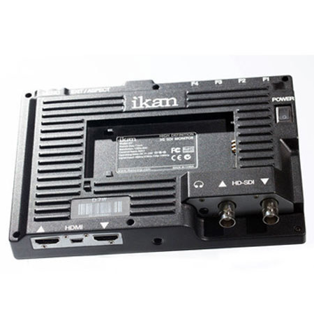 Ikan D7w 7" 3G-SDI LCD Waveform Field Monitor with Sony BP-U Battery Plate