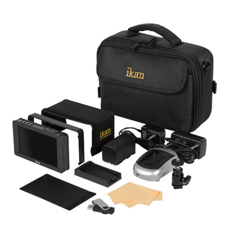 Ikan DH5e 5" On-Camera Field Monitor Kit, Includes BP5 Canon LP-E6 Battery Plate