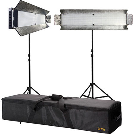Ikan IDMX1500B 2-Point LED Studio Light Kit with Stands and Bags