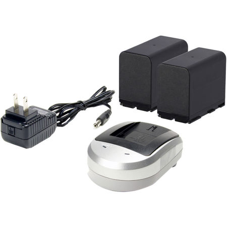 Ikan Canon 900 Style Charger with 2x IBC-950G Batteries