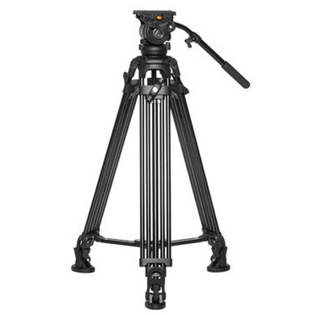 Ikan E-Image EG05A2 3-Section Al Tripod w/GH05 Fluid Video Head and Mid Spreader