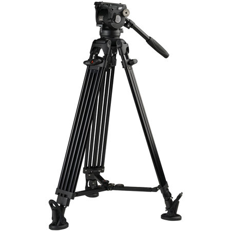 Ikan E-Image EG08A2 3-Section Aluminum Tripod with GH08 Fluid Head