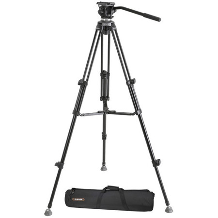 ikan E-Image EK610 Professional 3-Section Al Video Tripod w/65mm Bowl Fluid Head