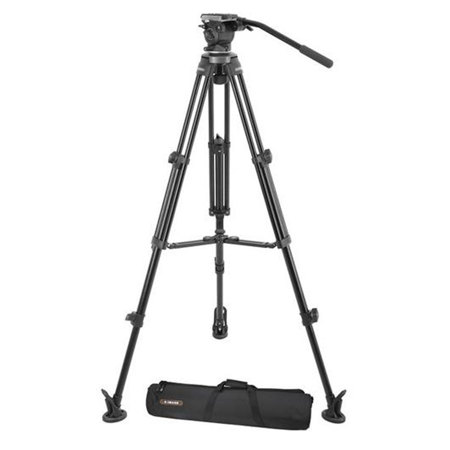 ikan E-Image Professional Aluminum Video Tripod with 75mm Bowl Fluid Head