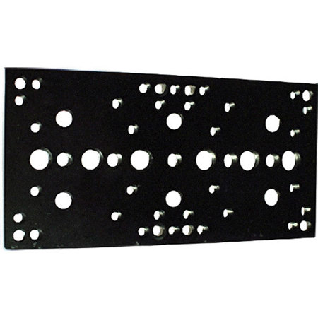 Ikan DoubleCheese Plate, Powder-Coated Black
