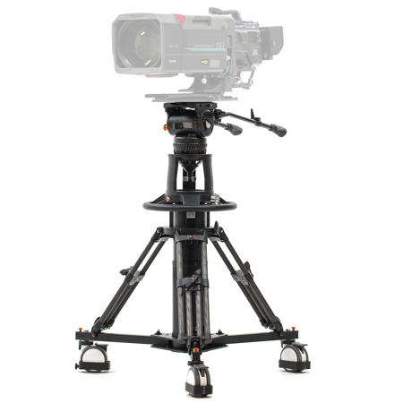 Ikan E-Image EP880XK Pneumatic CF Pedestal with 150mm Fluid Head & EI-7008 Dolly