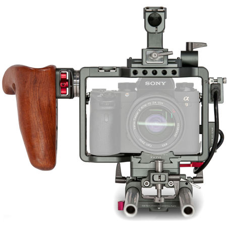 Tilta Ikan Handheld Camera Cage Rig with Wooden Handle and Start/Stop Trigger