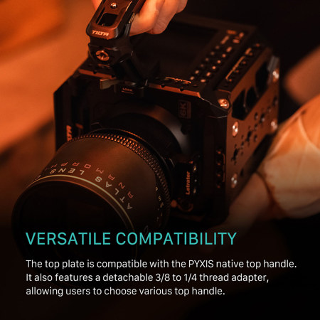 Tilta Gabbia Completa Per Blackmagic PYXIS 6K/12K – Piastre Superiori, Inferiori E Laterali, Supporto SSD, Attacchi NATO E Filettature 1/4″ E 3/8″ Per Configurazioni Orizzontali E Verticali