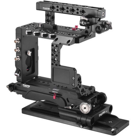 Tilta Camera Cage w/ 19mm Baseplate for Panasonic Varicam LT, Gold Mount, Black