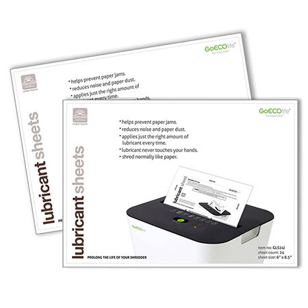 GoECOlife GLS-24i Shredder Lubrication Sheets