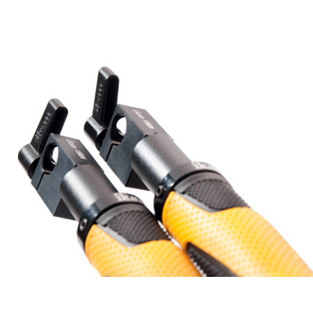 Ikan EV2 Grip Handles with 15mm Rod Adaptor, 200mm Core, Pair