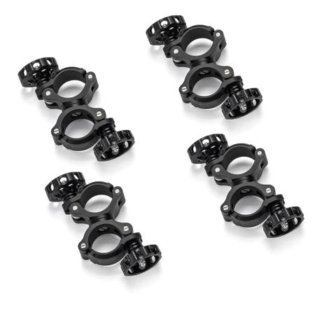 Tilta Adjustable Speed Rail Mounting Clamp, 4-Pack, Black