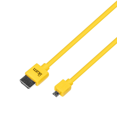Ikan 1.5' Micro to Standard Slim HDMI Cable with v1.4 Ultra HD 4K Support