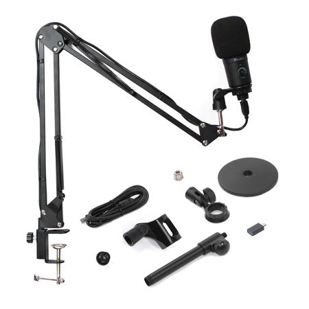 Ikan HomeStream Cardioid Condenser USB Microphone with Adjustable Desktop Stand