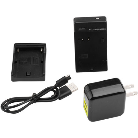 Ikan Single DV Battery Charger and USB Wall Adapter with Sony L-Series Plate