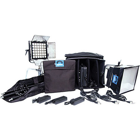 Ikan IDMX36 3-Point Light Kit with Chimera Light Banks