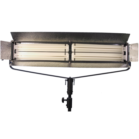 iKan L400D 220w Fluorescent Light Fixture w/4-55watt Tubes, & Double Line DMX