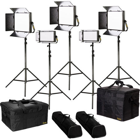 Ikan Lyra Bi-Color 5-Point LED Light Kit with 3x LB10 and 2x LB5 LED Light