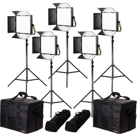 Ikan Lyra Daylight 5-Point Soft Panel LED Light Kit with 5x LW10 LED Light