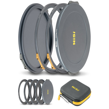 NiSi JetMag Pro 82MAG Black Mist 1/4 & 1/8 Magnetic Filter Kit with 4x Adapter Rings