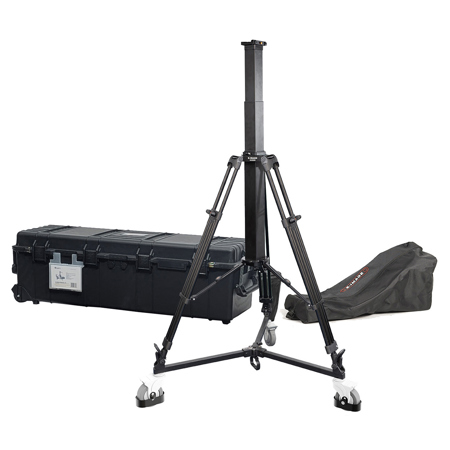 Ikan M-PTZ-PEDESTAL 3-Section Motorized Pedestal System with EI-7004B Dolly for PTZ Camera and Teleprompter