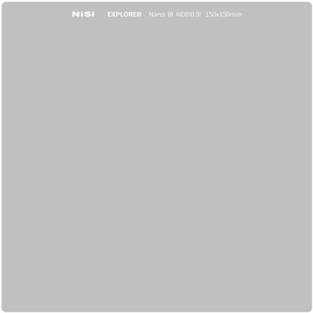 NiSi Explorer Collection 150x150mm Nano IR ND8 (0.9) 3-Stop Neutral Density Filter