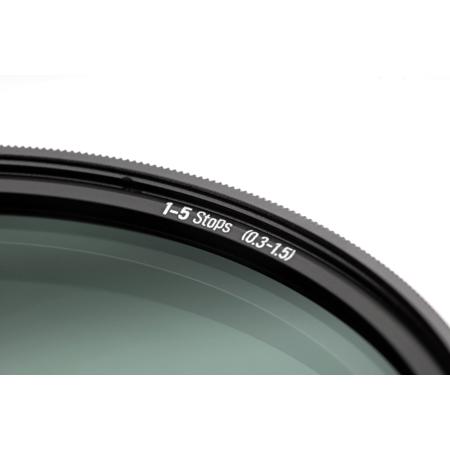 NiSi 77mm True Color ND-VARIO Pro Nano 1-5 Stops 0.3-1.5 Variable