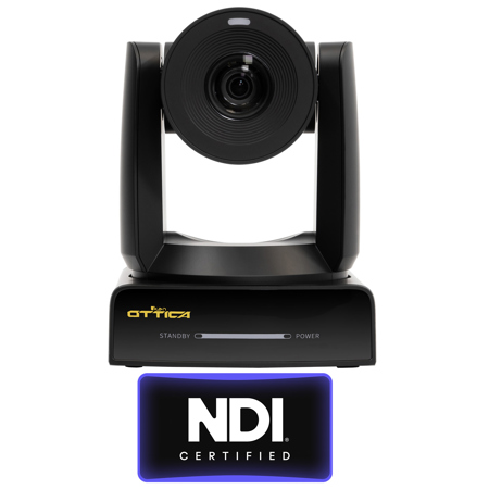 Ikan OTTICA 8.42MP 4K/60P NDI|HX3 30x PTZ Video Camera with PoE, Black