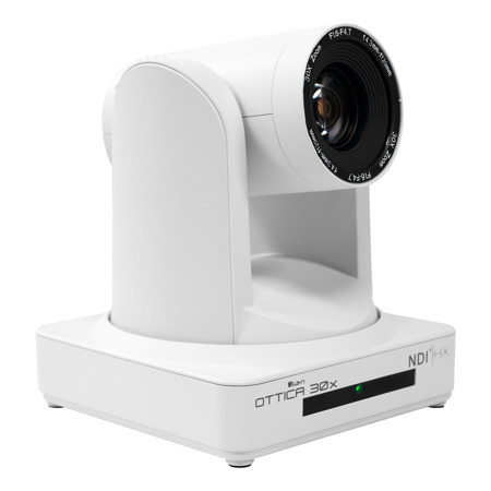 Ikan OTTICA Full HD NDI|HX 30x PTZ Video Camera with PoE, White