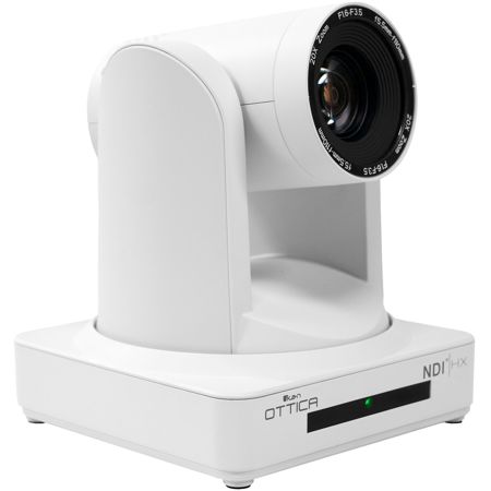 Ikan OTTICA Full HD NDI|HX 20x PTZ Video Camera with PoE, White