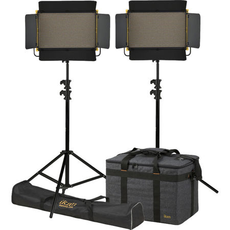iKan Onyx 2x1 Bi-Color 2-Point LED Light Kit