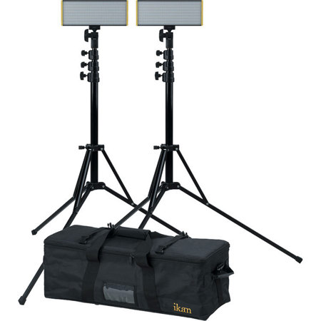 Ikan Onyx Half x 1 Bi-Color 2-Point LED Light Kit, Graphite