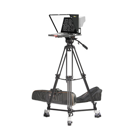 Ikan 15" SDI Teleprompter with Tripod and Dolly Turnkey