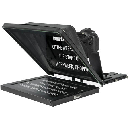 Ikan P2P Interview System w/2x 17" 3G-SDI High Bright Teleprompters & Travel Kit