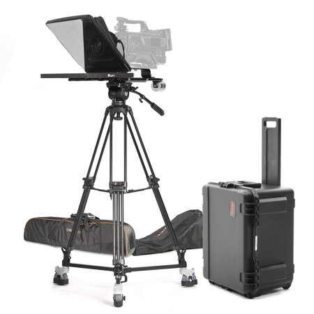 Ikan 17" Teleprompter with Tripod, Dolly Turnkey and Travel Case