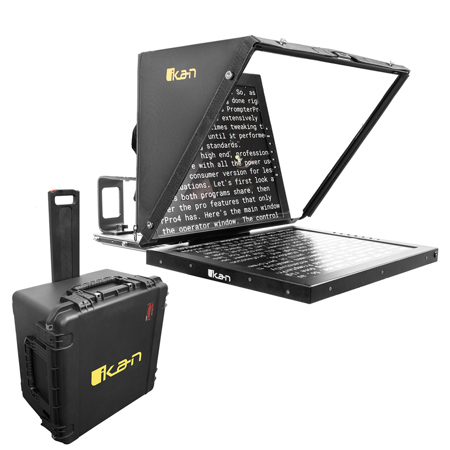 ikan Professional 19" SDI High-Bright Beam Splitter Teleprompter with Hard Case